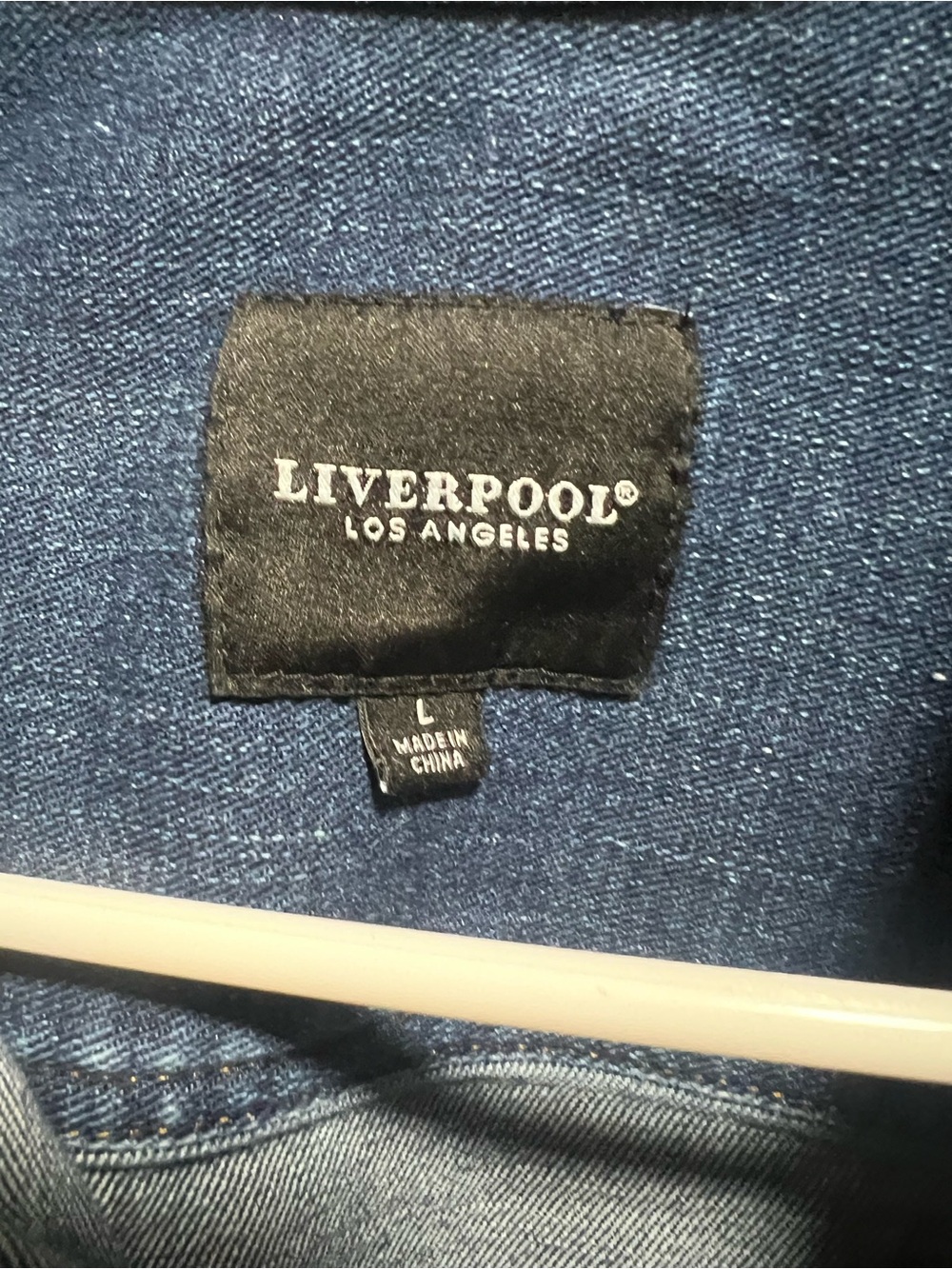 Liverpool Blue Longline Denim Jacket - Picture 3 of 3